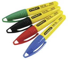 Stanley 1-47-329 / Permanent Mini-Marker feine Spitze (verschiedene Farben)
