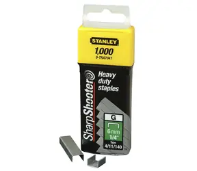 Stanley 1-TRA706T / 10mm 3:8" Hochleistungsklammern / Typ G 4 | 11 | 140 / 1000 Stück 