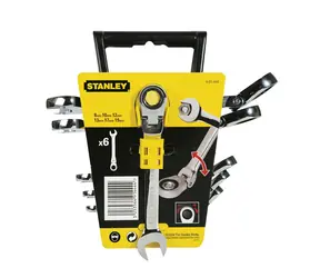 Stanley 4-91-444 / 6-teiliges Gelenk-Ratschenschlüssel-Set