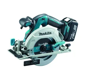 Makita DHS680RTJ / Akku-Kreissäge / 18V / Blattdurchmesser 165 mm / 2x5,0 Ah / Schnitttiefe 57 mm / 5000 U/min