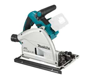 Makita DSP601ZJU / Akku-Tauchsäge mit AWS / 2x18V / Blattdurchmesser 165mm / 6.300 U/min / ohne Akku