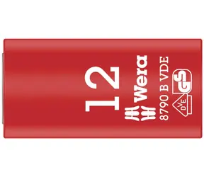 Wera 8790 B - 12 x 46 mm/ Steckdosenadapter Zyklop VDE / isoliert / mit Anschlussgröße 3|8"