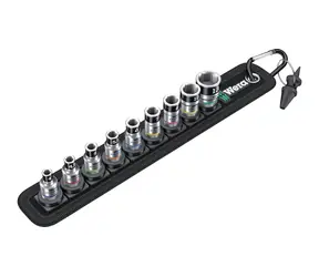 Wera Belt A 1 / Satz Innensechskantköpfe („Muttern“) Zyklop / mit Haltefunktion / Klemmteil 1|4“