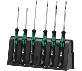 Wera 2050/6 / Schraubendreher-Set für den Einsatz in der Elektronik + Ständer