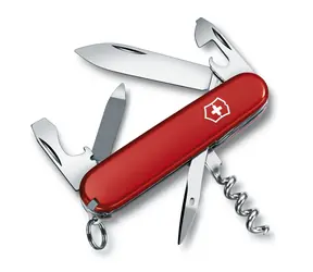 VICTORINOX SPORTMAN rot / Taschenmesser / Stahl / 7 Funktionen / Länge 58 mm