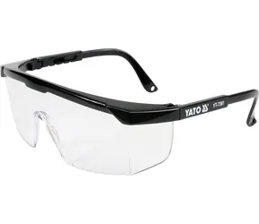 YATO Schutzbrille klar Typ 9844 / Optische Klasse 1 / Filtertyp 2C / Polycarbonat / Europäische Norm EN 166