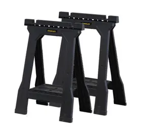 Stanley Junior Schneideständer / Tragkraft bis zu 450 kg / Polypropylen / Abmessungen 55 x 11 x 81 cm / Gewicht 4,8 kg / 2 Stück