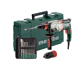 Metabo UHEV 2860-2 Quick Set / Multifunktionshammer mit Zubehör / 1100 W / 2100 U/min / 4500 Schläge-min / SDS PLUS