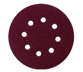 Makita P-43555 / Schleifpapier für Holz | Metall | Stein / Körnung 80 / Durchmesser 125 mm / 8 Löcher / 10 Stk