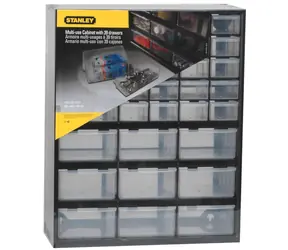 Stanley 1-93-981 Schubladen-Organizer / 39 Schubladen (30 kleine und 9 große) / Abmessungen 36,5 x 16 x 44,5 cm