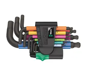 Wera 950|9 Hex- PLUS Multicolour 2 / Steckschlüsselsatz / Metrisch / BlackLaser
