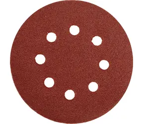 YATO Schleifpapier 125 mm P150 mit Löchern 5 Stück Klettverschluss