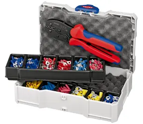 Knipex 979021 Crimp-Sortiment für Kabelverbinder mit Crimpzange 