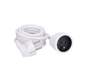 Solight Verlängerungskabel - Stecker 1 Buchse 3M weiß / 3 x 1mm2