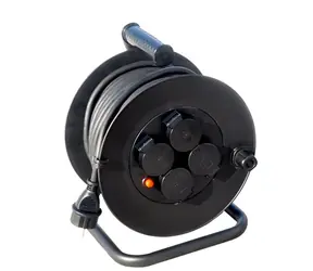 Solight Verlängerungskabel auf Trommel 4 Steckdose 25m / Outdoor / Gummikabel / 3x 1,5mm2 / IP44
