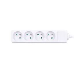 Solight Mehrfachsteckdose 4 Steckdosen weiß / 230V-16A