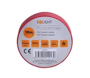 Solight AP01R Isolierband 15mm x 0,13mm x 10m rot