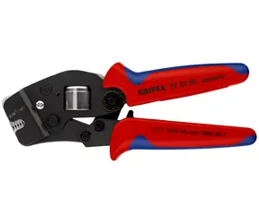 Knipex 97 53 08 Selbsteinstellende Zange zum Crimpen von Kabelenden mit Fronteinführung 190 mm