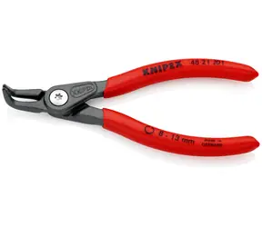 Knipex 48 21 J11 Präzisions-Sicherungsringzange für Innenringe in Löchern 130 mm / 90° / 12-25 mm / 1,3 mm