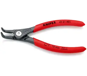 Knipex 49 21 A01 Präzisions-Sicherungsringzange für Außenringe auf Wellen 130mm / 90° / 3-10mm / 0,9mm