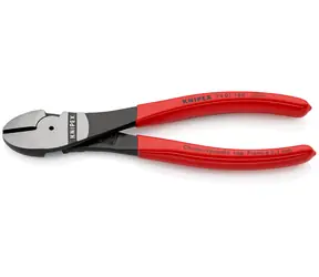 Knipex 74 01 180 SB Power Seitenschneider 180 mm / halbhart: 3,8 mm / hart: 2,7 mm / Faden: 2,2 mm