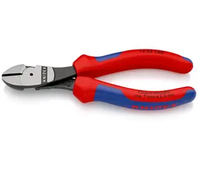 Knipex 74 02 160 SB Power Seitenschneider 160 mm / halbhart: 3,4 mm / hart: 2,5 mm / Faden: 2 mm