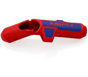 Knipex ErgoStrip 16 95 02 SB Universelles Abisolierwerkzeug 135mm / 4,8 - 7,5mm / für Linkshänder