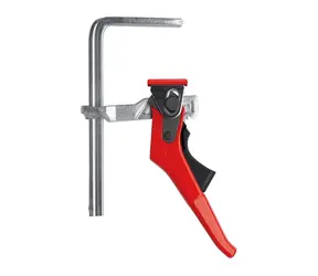 Bessey GTR16S6H / Stahlhebel-Tischklemme / 160 x 60 mm / Spannkraft bis 2400 N