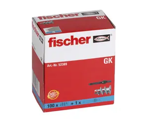fischer GK-Dübel für Gipskarton 100 Stk