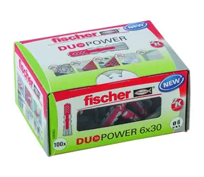 fischer DuoPower 6x30 LD Dübel 100 Stk