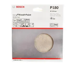 BOSCH M480 Best for Wood and Paint 2608621166 / Schleifpapier / 150 mm / Körnung 180 / 5 Stück