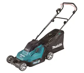 Makita DLM432Z / Akku-Rasenmäher / 2x18V / 3600 U/min / bis zu 575 m2 / Breite 43 cm / Korb 50 l / ohne Akku