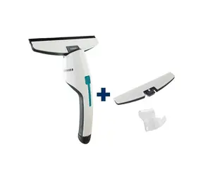 Leifheit 51035 NEMO+ Saugdüse & Halter / Staubsauger für Fenster und Bad / Betriebszeit bis zu 45 Minuten