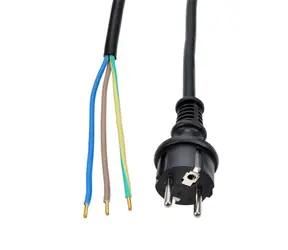 Solight PF36 Flexokabel 2,5 m Gummi - Schwarz / 3 x 1,5 mm2