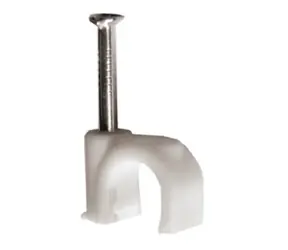 Solight 1P62 Kabelklemmen 100 Stück weiß / Durchmesser 7mm