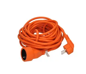 Solight PS16O Verlängerungskabel - Stecker 1 Buchse 10m orange / 3 x 1mm2,