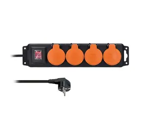 Solight PP332 Verlängerungskabel 4 Steckdosen Schalter 3M / IP44 / Outdoor