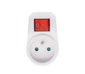 Solight P96 Steckdose 16A weißer Schalter / max. 3680W
