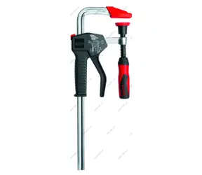 Bessey EHZ30-2K / Einhandzwinge mit 2K-Griff / 300 x 100 mm / Spannkraft bis 3500 N