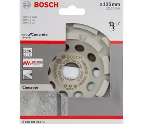 BOSCH Best for Concrete 2608201228 / Diamant-Topfscheibe / 125 mm / 22,23 mm / 1 Stk