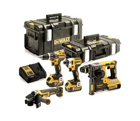 DeWalt DCK422P3 / Akku-Werkzeugset: DCK422P3 + DCH273 + DCD796 + DCG405 + DCE887 / 3 x 18 V | 5,0 Ah