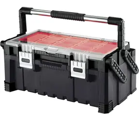Keter Cantilever Tool Box 22" schwarz / Werkzeugkasten / 57 x 24 x 31 cm