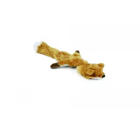 Beeztees Flatino Plüschpfeifenfuchs 30cm / Spielzeug für Hunde 