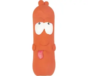 Flamingo Latexwurst 20cm / Spielzeug für Hunde 