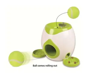Flamingo -Tennisball, interaktives Leckerli-Spielzeug für Hunde / 29 x 19 x 18 cm