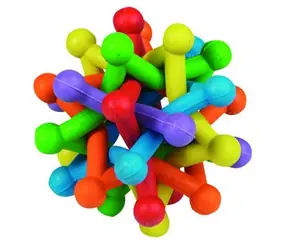 Flamingo Gummispielzeug ATOM farbig 10cm