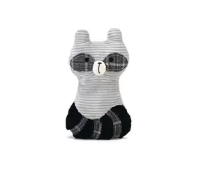 Designed by Lotte Waschbär Lirca Stoff grau 25,5 cm / Spielzeug für Hunde