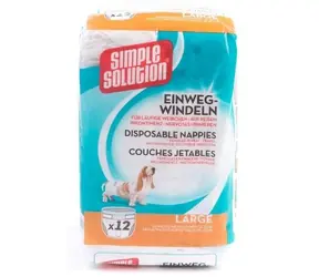 Simple Solution Windeln für Hunde 12 Stück - Größe L