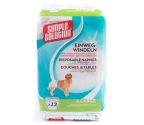 Simple Solution Windeln für Hunde 12 Stück - Größe XL