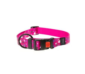 Karlie ASP Mix&Match Halsband rosa CHIP-Motiv - Größe L/XL 45-65cm 25mm